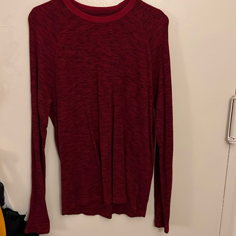 Long Sleeve Red with Black Shirt